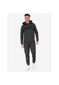 Dres z kapturem Lonsdale Cloudy. Kolor: wielokolorowy, czarny, zielony. Materiał: dresówka. Sport: fitness #1