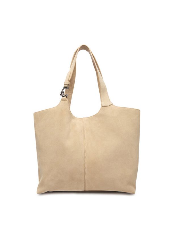 Coccinelle Torebka THE Coccinelle C-Easy E1 THE 11 01 01 Beżowy. Kolor: beżowy. Materiał: skórzane, zamszowe