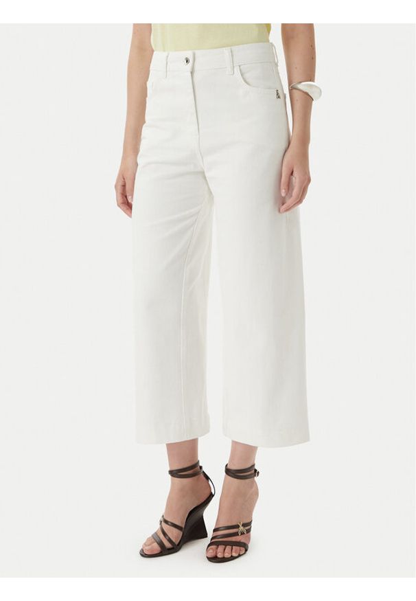Patrizia Pepe Jeansy 2P1756/D107-W146 Biały Relaxed Fit. Kolor: biały