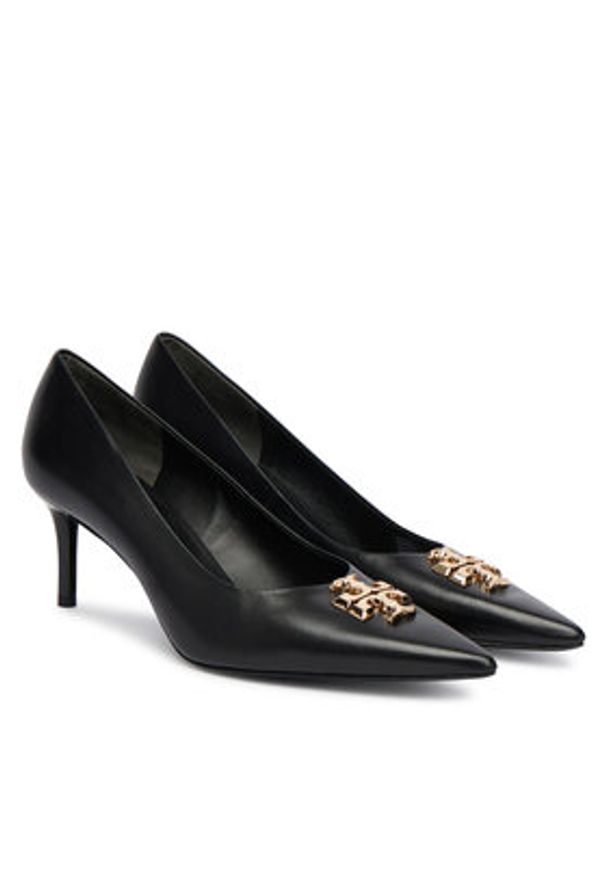 Tory Burch Szpilki Eleanor Pump 181019 Czarny. Kolor: czarny. Materiał: skóra. Obcas: na szpilce