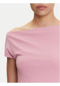Lauren Ralph Lauren - LAUREN RALPH LAUREN Bluzka 2,00964E+11 Różowy Slim Fit. Kolor: różowy. Materiał: syntetyk #4