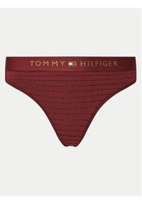 TOMMY HILFIGER - Tommy Hilfiger Stringi UW0UW05589 Czerwony. Kolor: czerwony. Materiał: bawełna #4