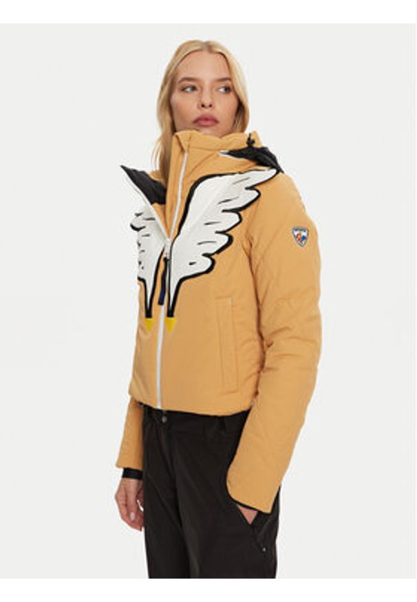Rossignol Kurtka narciarska RLNWJ35 Beżowy Regular Fit. Kolor: beżowy. Materiał: syntetyk. Sport: narciarstwo
