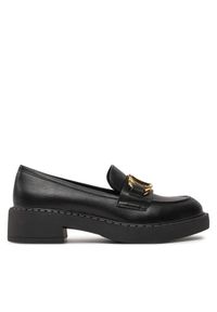 TwinSet - TWINSET Loafersy 242TCP030 Czarny. Kolor: czarny. Materiał: skóra #1