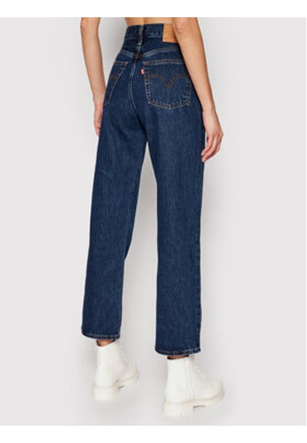 Levi's® Jeansy Ribcage Ankle 72693-0072 Granatowy Straight Fit. Kolor: niebieski