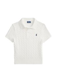 Polo Ralph Lauren Polo 211972118501 Biały Slim Fit. Typ kołnierza: polo. Kolor: biały. Materiał: bawełna #4