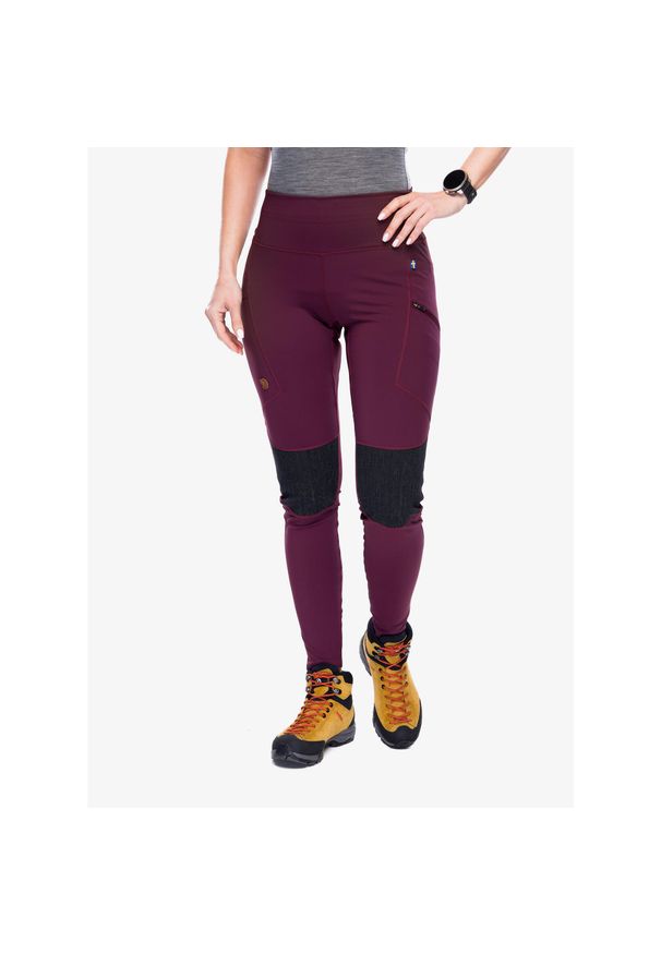 Fjällräven - Legginsy damskie Fjallraven Abisko Trekking Tights. Kolor: fioletowy. Sport: turystyka piesza