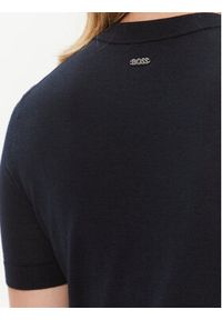 BOSS - Boss Sweter Falyssiasi 50492857 Granatowy Regular Fit. Kolor: niebieski. Materiał: wełna