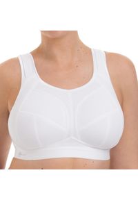 ANITA ACTIVE - Stanik do biegania Extreme Control Plus z wysoki poziomem podtrzymywania. Kolor: biały. Materiał: poliester, poliamid, elastan. Sport: fitness