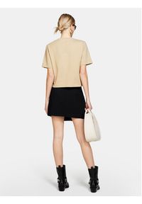 Sisley T-Shirt 3OQ6L104Q Beżowy Oversize. Kolor: beżowy. Materiał: bawełna