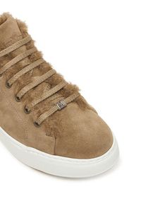Max Mara Sneakersy Tmaxi 2524766192650 Brązowy. Kolor: brązowy. Materiał: zamsz, skóra #3