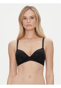 Emporio Armani Underwear Biustonosz bezfiszbinowy EW000444 AF10880 FC027 Czarny. Kolor: czarny. Materiał: syntetyk