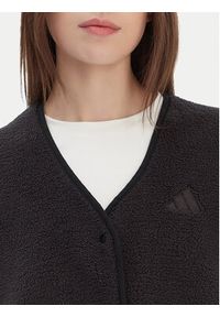 Adidas - adidas Kardigan Future Icons 3-Stripes KB5233 Czarny Loose Fit. Kolor: czarny. Materiał: syntetyk #4