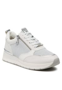 Sneakersy Tamaris 1-23732-20 Wht/Silver Com. Kolor: biały. Materiał: materiał
