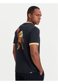 EA7 Emporio Armani T-Shirt 7M002131 AF12957 UB109 Granatowy Regular Fit. Kolor: niebieski. Materiał: bawełna #4