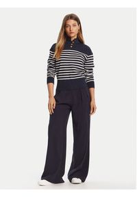 TOMMY HILFIGER - Tommy Hilfiger Sweter WW0WW47467 Granatowy Regular Fit. Kolor: niebieski. Materiał: bawełna #3