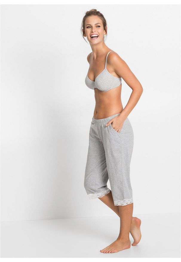 bonprix - Biustonosz T-shirt na fiszbinach (3 szt.), bawełna organiczna. Kolor: biały. Materiał: bawełna