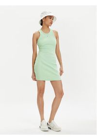 Tommy Jeans Sukienka letnia Essential DW0DW17406 Zielony Slim Fit. Kolor: zielony. Materiał: bawełna. Sezon: lato #3