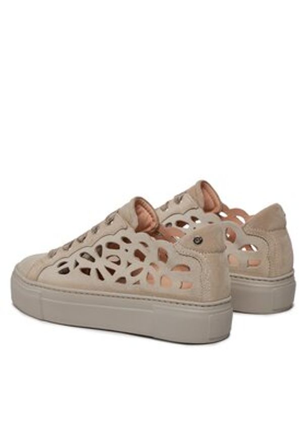 AGL Sneakersy Mandi D925249PGKV214G199 Beżowy. Kolor: beżowy. Materiał: zamsz, skóra