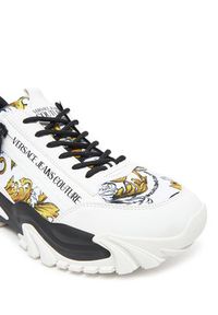 Versace Jeans Couture Sneakersy 78YA3SI5 Biały. Kolor: biały. Materiał: materiał
