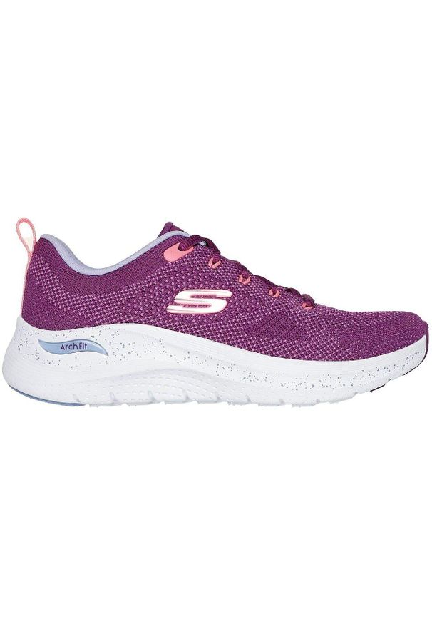 skechers - Adidasy Skechers Arch Fit 2.0-fast Pa, Kobiety. Kolor: fioletowy. Materiał: materiał. Sport: fitness