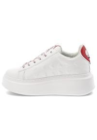 Białe Sneakersy Karl Lagerfeld Eleganckie Obuwie Damskie. Okazja: na co dzień. Zapięcie: sznurówki. Kolor: biały. Materiał: skóra. Styl: elegancki #2