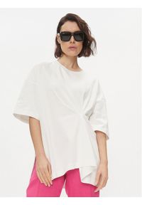 Weekend Max Mara T-Shirt Bolero 2415941031 Biały Oversize. Kolor: biały. Materiał: bawełna #1