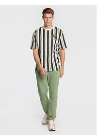 New Era T-Shirt New York Yankees Heritage Stripe 60284645 Kolorowy Oversize. Materiał: bawełna. Wzór: kolorowy #3