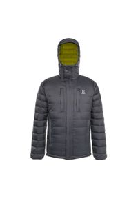 Kurtka puchowa męska Haglöfs Reliable Down Hood. Kolor: szary. Materiał: puch
