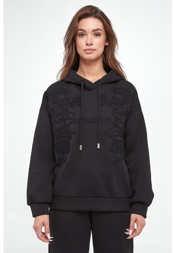 Ermanno Firenze - Bluza damska z kapturem ERMANNO FIRENZE. Typ kołnierza: kaptur