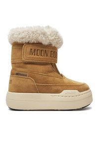 Moon Boot Śniegowce Junior Park Dtrap Boot Suede 80D3440040 Brązowy. Kolor: brązowy. Materiał: skóra, zamsz #10