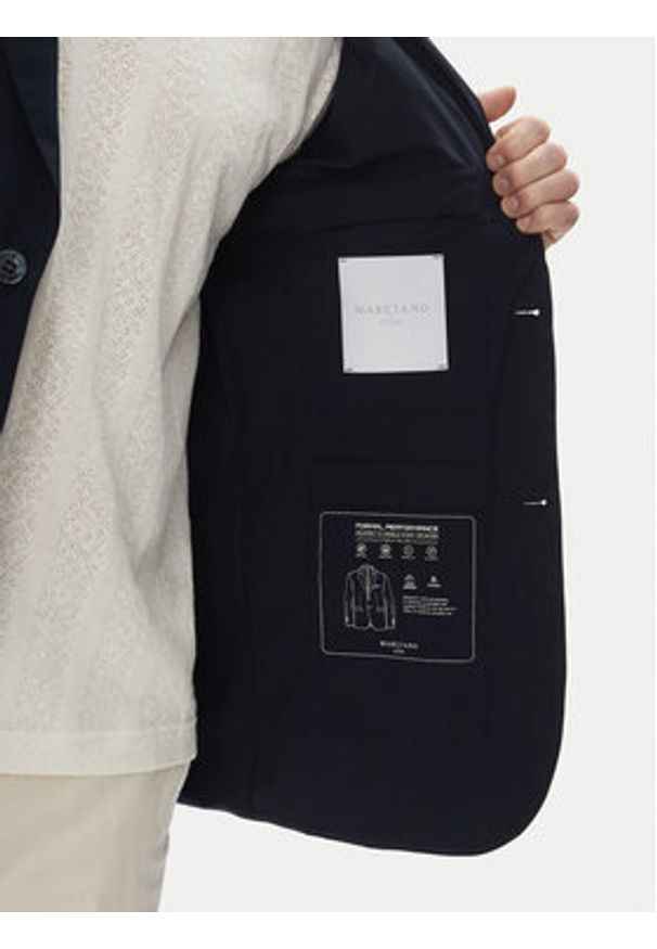 Marciano Guess Marynarka 5GHN40 2296Z Granatowy Regular Fit. Kolor: niebieski. Materiał: syntetyk