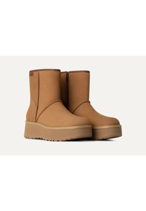 Ugg - UGG Cityfunc Mid Boot Buty zimowe damskie. Kolor: brązowy. Sezon: zima