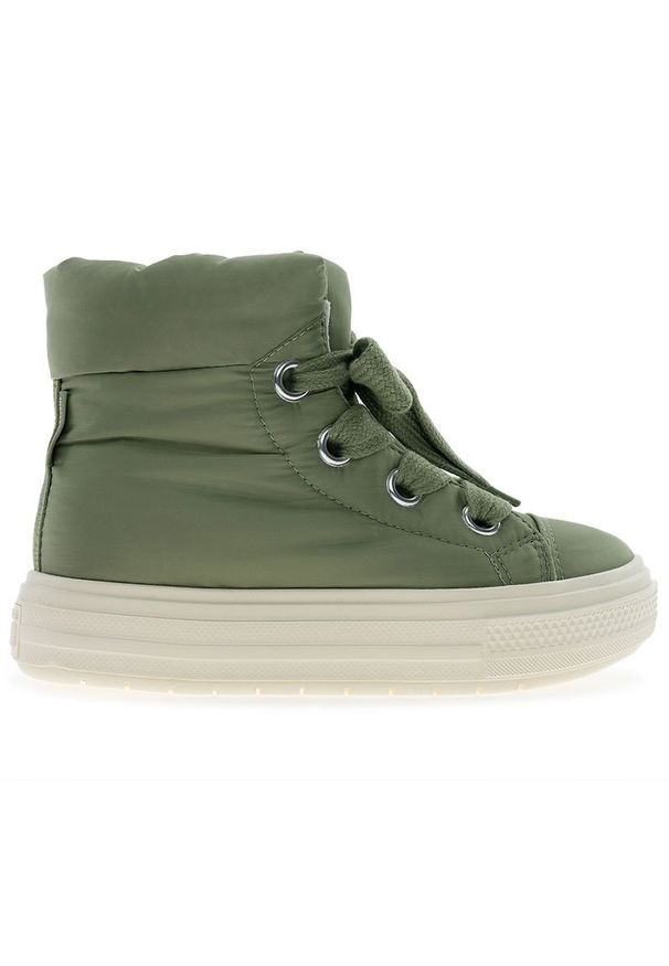 Buty damskie Converse Chuck Taylor All Star Elements Boot A14275C - zielone. Kolor: zielony. Materiał: poliester, guma, materiał, polar. Szerokość cholewki: normalna. Model: Converse All Star