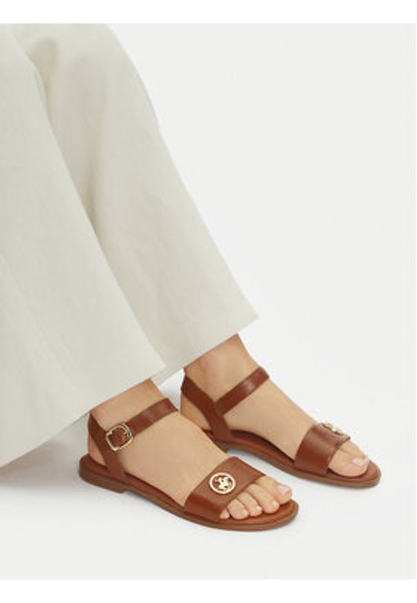 Beverly Hills Polo Club Sandały WI16-BAGA-02 Brązowy. Kolor: brązowy. Materiał: skóra