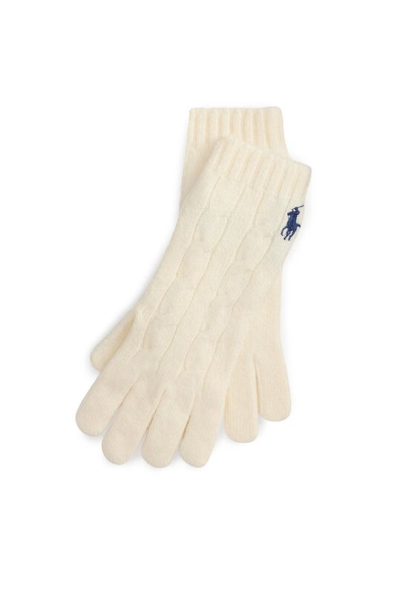 Polo Ralph Lauren Rękawiczki 455981440002 Beżowy. Kolor: beżowy. Materiał: poliester, materiał