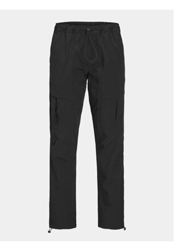 Jack & Jones - Jack&Jones Spodnie materiałowe Velo 12248997 Czarny Relaxed Fit. Kolor: czarny. Materiał: syntetyk