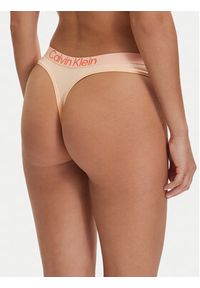 Calvin Klein Underwear Stringi LV00QD5292 Pomarańczowy jasny. Kolor: pomarańczowy. Materiał: bawełna #2
