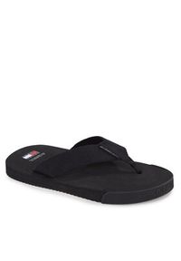 Tommy Jeans Japonki Tjm Elevated Flip Flop EM0EM01393 Czarny. Kolor: czarny