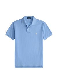 Polo Ralph Lauren Polo 710680784461 Błękitny Custom Slim Fit. Typ kołnierza: polo. Kolor: niebieski. Materiał: bawełna #3