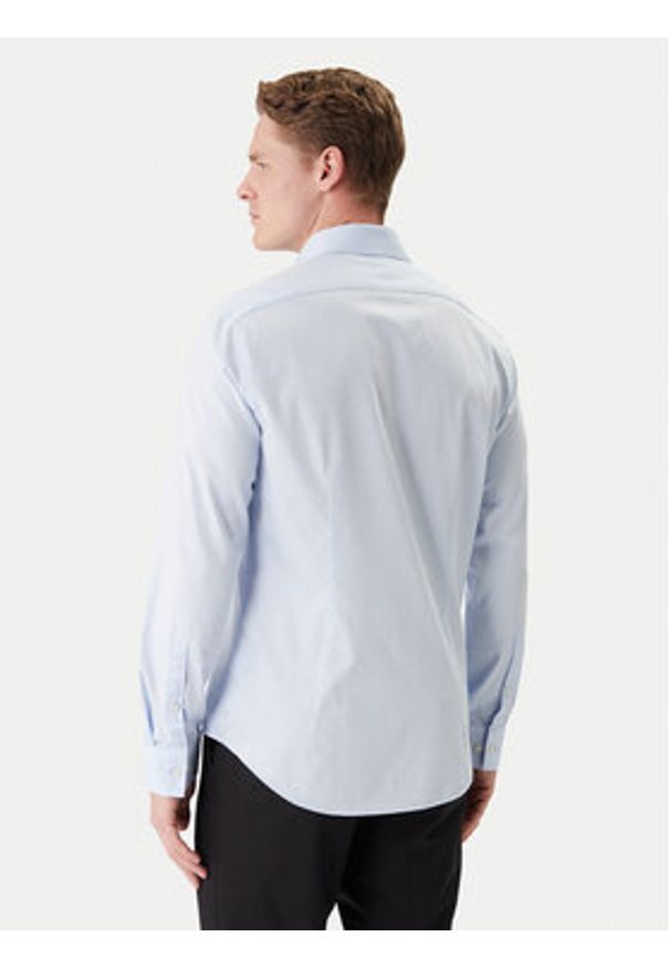 Calvin Klein Koszula LV019EU119 Błękitny Slim Fit. Kolor: niebieski. Materiał: bawełna