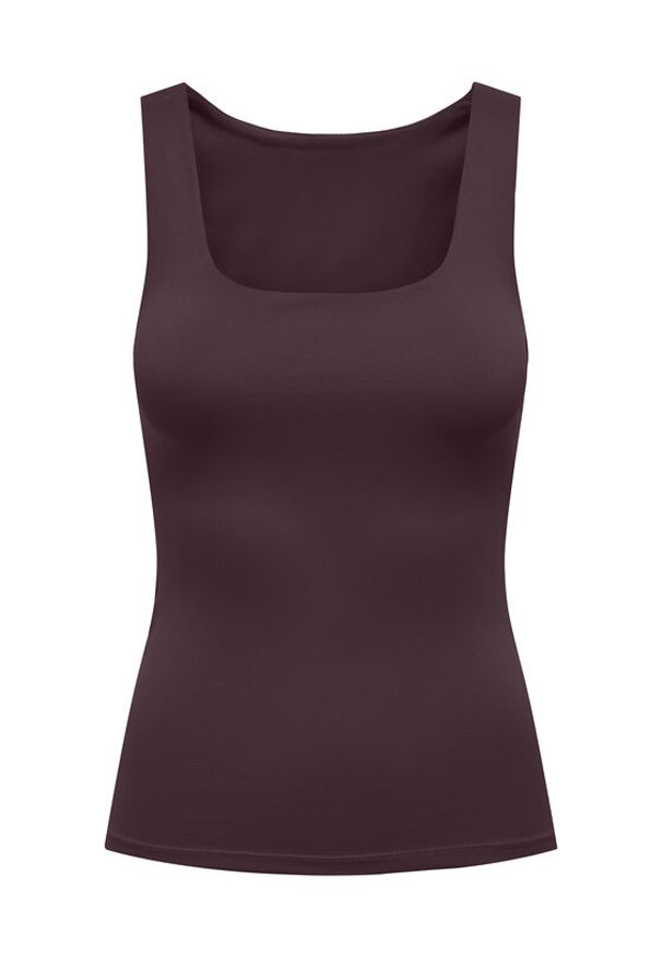 only - ONLY Top Lea 15278090 Fioletowy Regular Fit. Kolor: fioletowy. Materiał: syntetyk