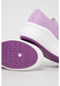 Answear Lab Tenisówki damskie kolor różowy. Nosek buta: okrągły. Zapięcie: sznurówki. Kolor: fioletowy. Materiał: guma. Obcas: na platformie. Styl: wakacyjny #3