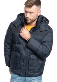 Lee - LEE PUFFER JACKET MĘSKA KURTKA ZIMOWA BLACK L86NSZ01. Sezon: zima