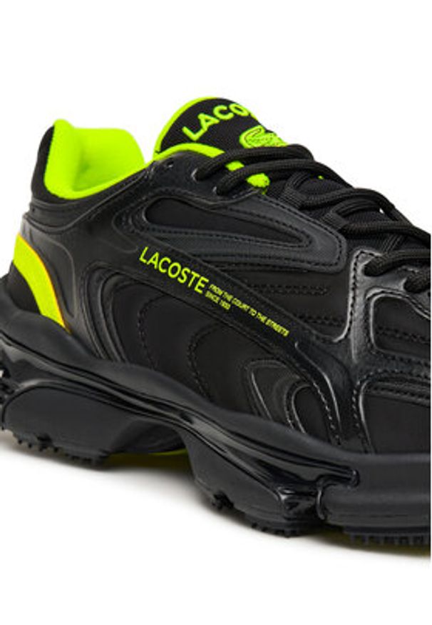 Lacoste Sneakersy L003 2K24 7-50SMA0110 Czarny. Kolor: czarny. Materiał: materiał