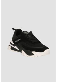 Just Cavalli - JUST CAVALLI Czarne sneakersy FONDO GRUT DIS. 4, Rozmiar 45. Kolor: czarny