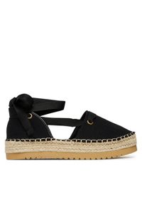 DeeZee Espadryle ZYLS093 Czarny. Kolor: czarny. Materiał: syntetyk, materiał