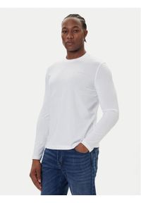 Bugatti Longsleeve 8330-85044D Biały Regular Fit. Kolor: biały. Materiał: bawełna. Długość rękawa: długi rękaw #1