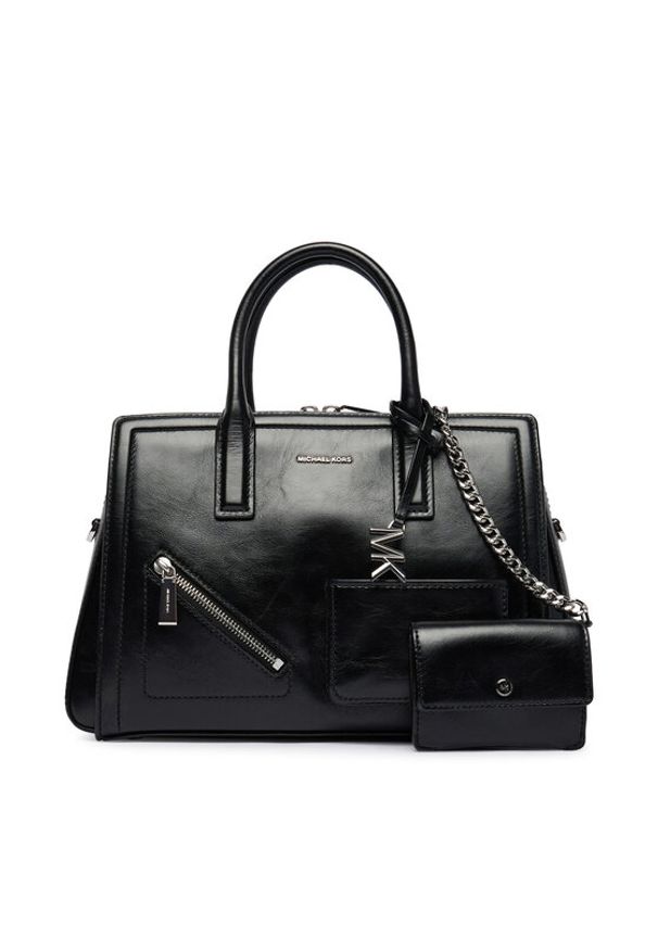 MICHAEL Michael Kors Torebka Laila 30S6S9IS2L Czarny. Kolor: czarny. Materiał: skórzane