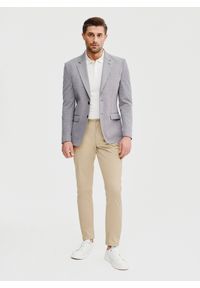 Pako Lorente - Szara marynarka melanż. Okazja: na co dzień. Kolor: szary. Materiał: poliester, bawełna, dzianina. Wzór: melanż. Sezon: wiosna. Styl: casual #8